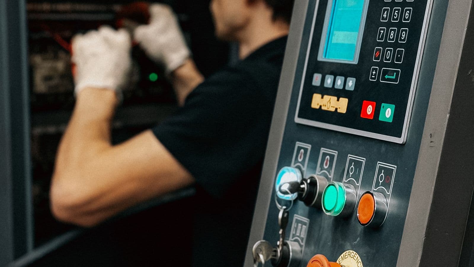 Diagnosis at the machine's control panel
