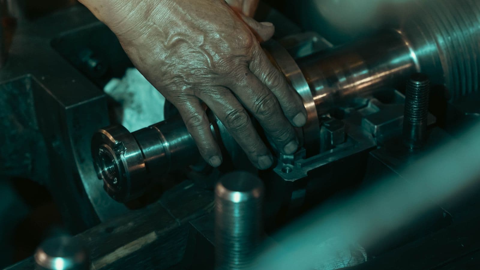 A spare part identified before it goes in