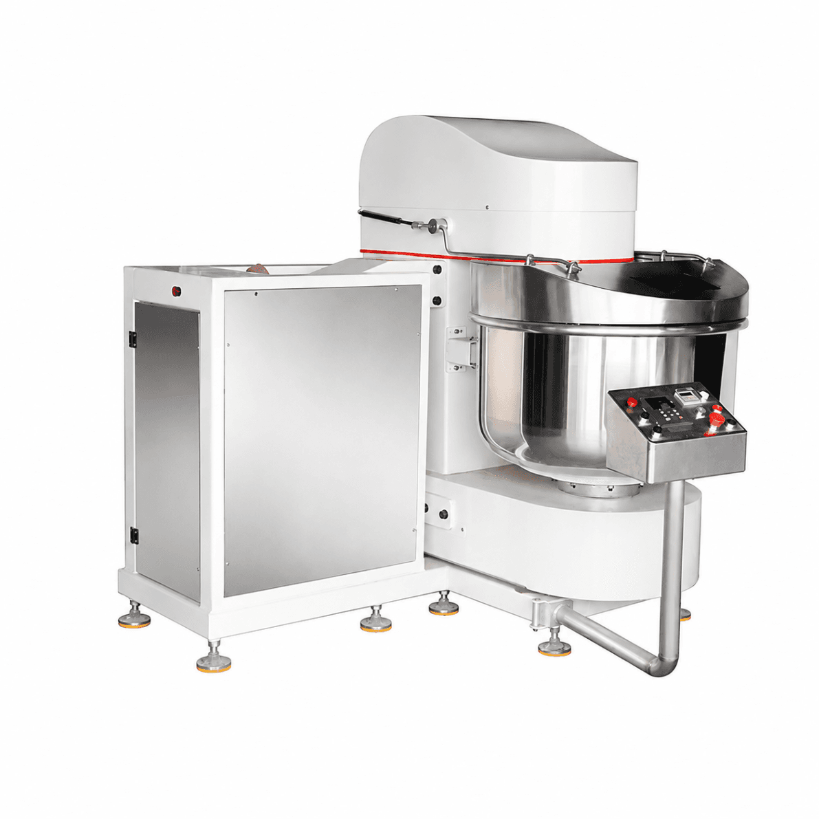 Amasadora Espiral Industrial Basculante Automática 120kg de Masa | 75kg de Harina y Cuba de 150L S-7