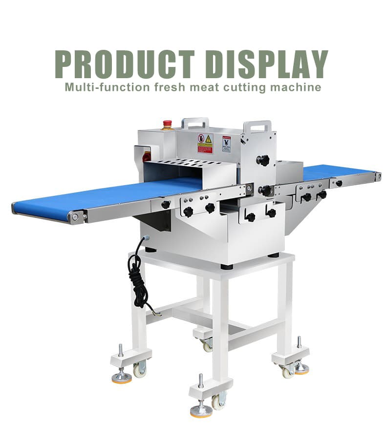 Cortadora de Carne y Aves Industrial 900 kg/h para Mataderos | Corte Ajustable 6-30 mm BL550-55