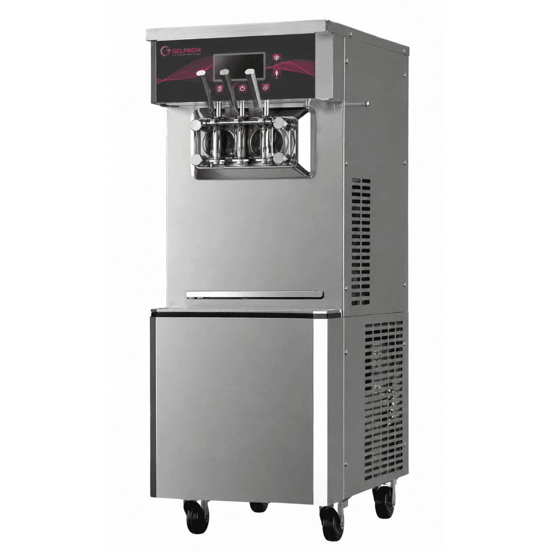 Máquina Profesional de Helado Soft GP300F-AP-F – 2 sabores + mix, con pasteurización