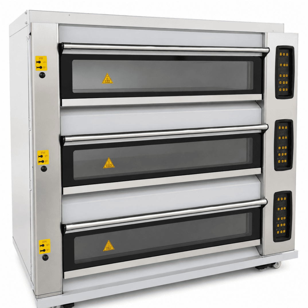 Horno a Gas de Piso 3 Cámaras 9 Bandejas 400×600mm S-303G - ESTÁNDAR