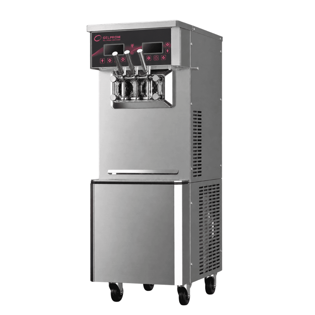 Máquina Profesional de Helado Soft GP300DC-D de Doble Circuito con Defrost