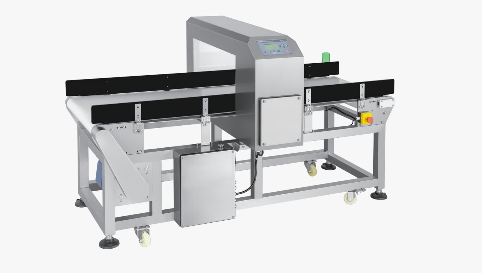 Detector de Metales Industrial con Cinta Transportadora para Envasado | Pantalla LCD AEC500C-3520