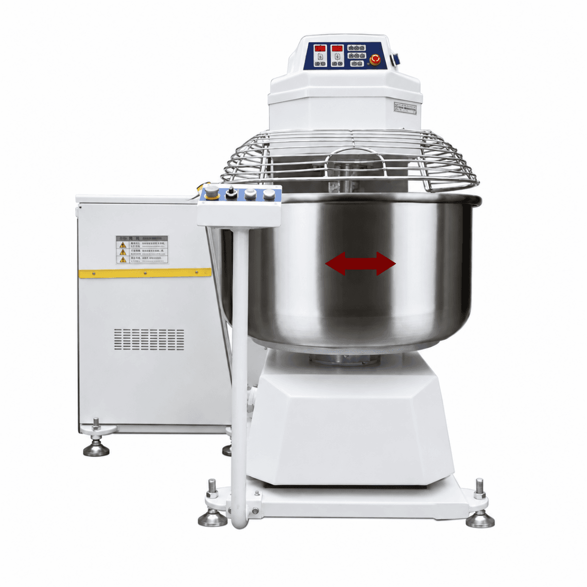 Amasadora Espiral Industrial Basculante Automática 160kg de Masa | 100kg de Harina y Cuba de 200L S-