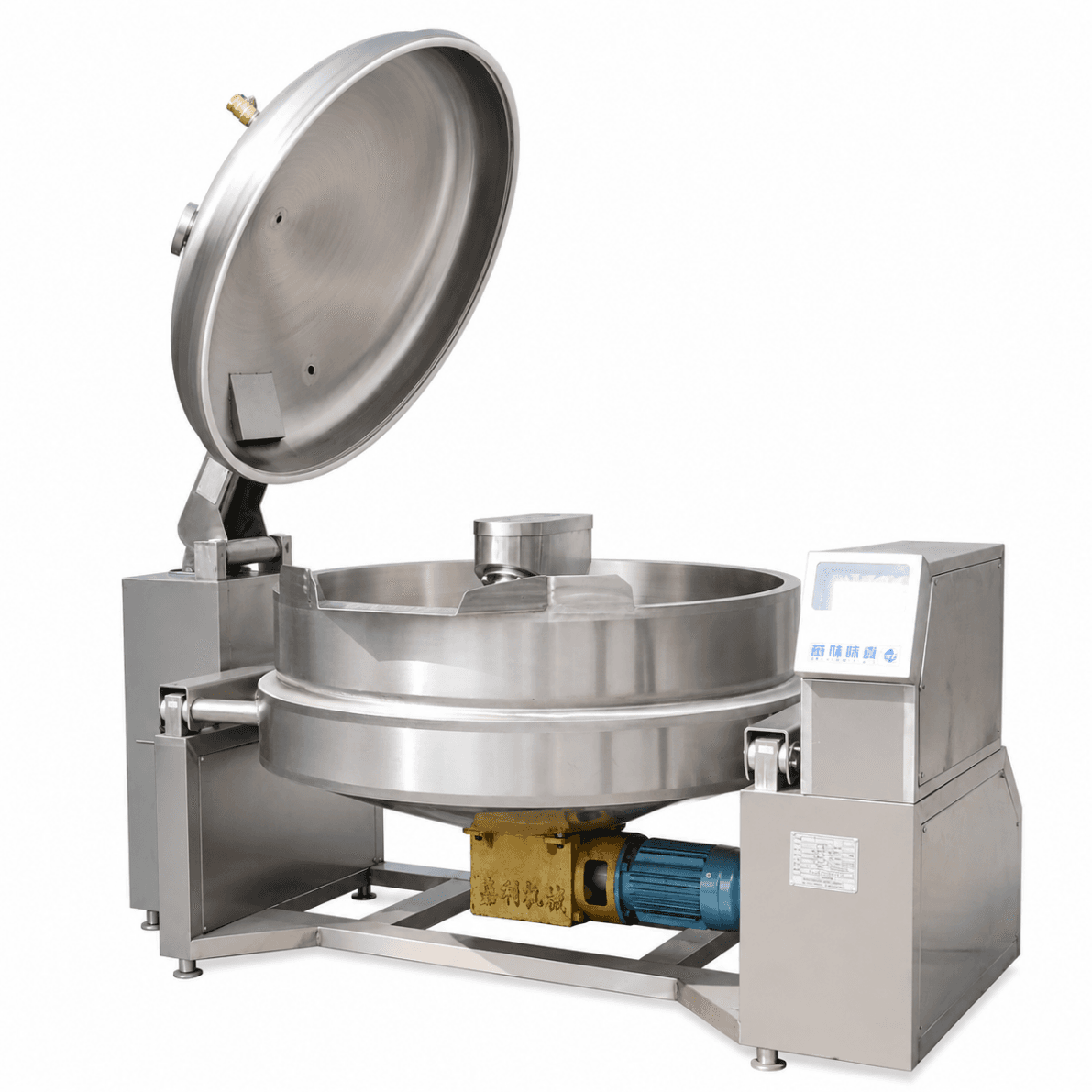 Sarten Volcable 600 L Electrica Vuelco Electrico con Valvula Lateral y Tapa Electrica Mixer - BASICO