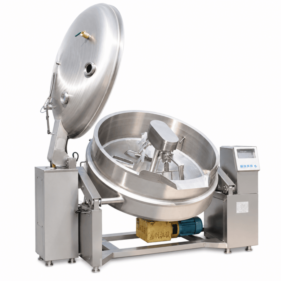 Sarten Volcable 600 L Electrica Vuelco Electrico con Valvula Lateral y Tapa Electrica Mixer - BASICO