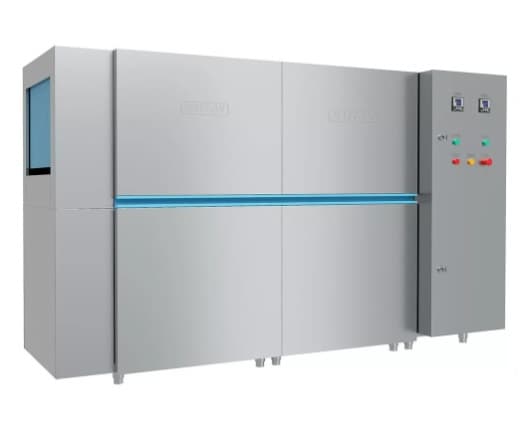 Lavavajillas de Cesta Transportadora con Secado HT-L20 – Capacidad 220 racks/hora – Doble Enjuague –