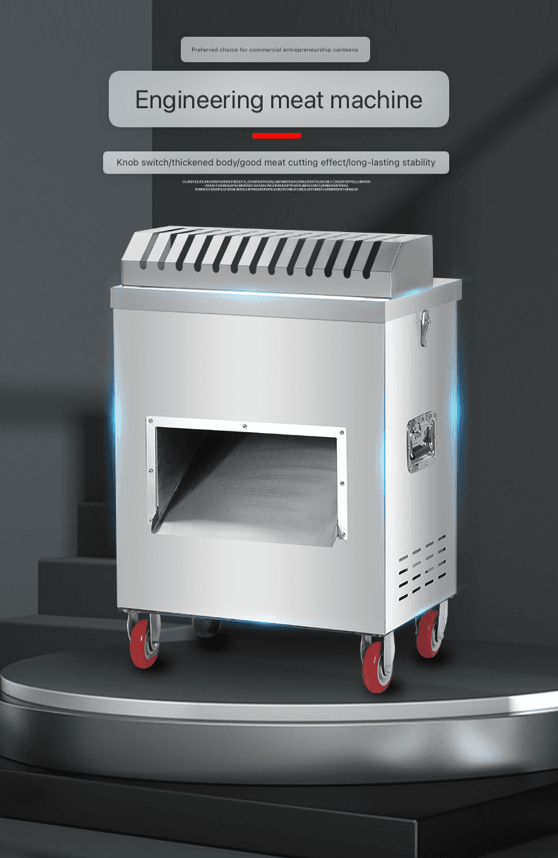 Cortadora y Troceadora de Carne Industrial 600-1000 kg/h para Procesadoras | Boca de Alimentación 9x