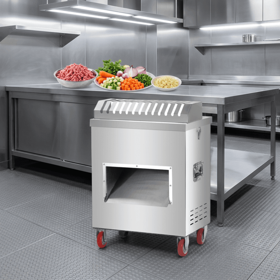 Cortadora y Troceadora de Carne Industrial 600-1000 kg/h para Procesadoras | Boca de Alimentación 9x