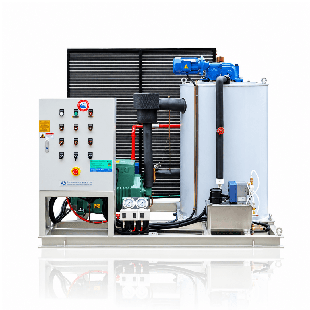 Máquina Industrial de Hielo en Escamas Koller KP30 – 3 Ton/día – Refrigeración por Aire