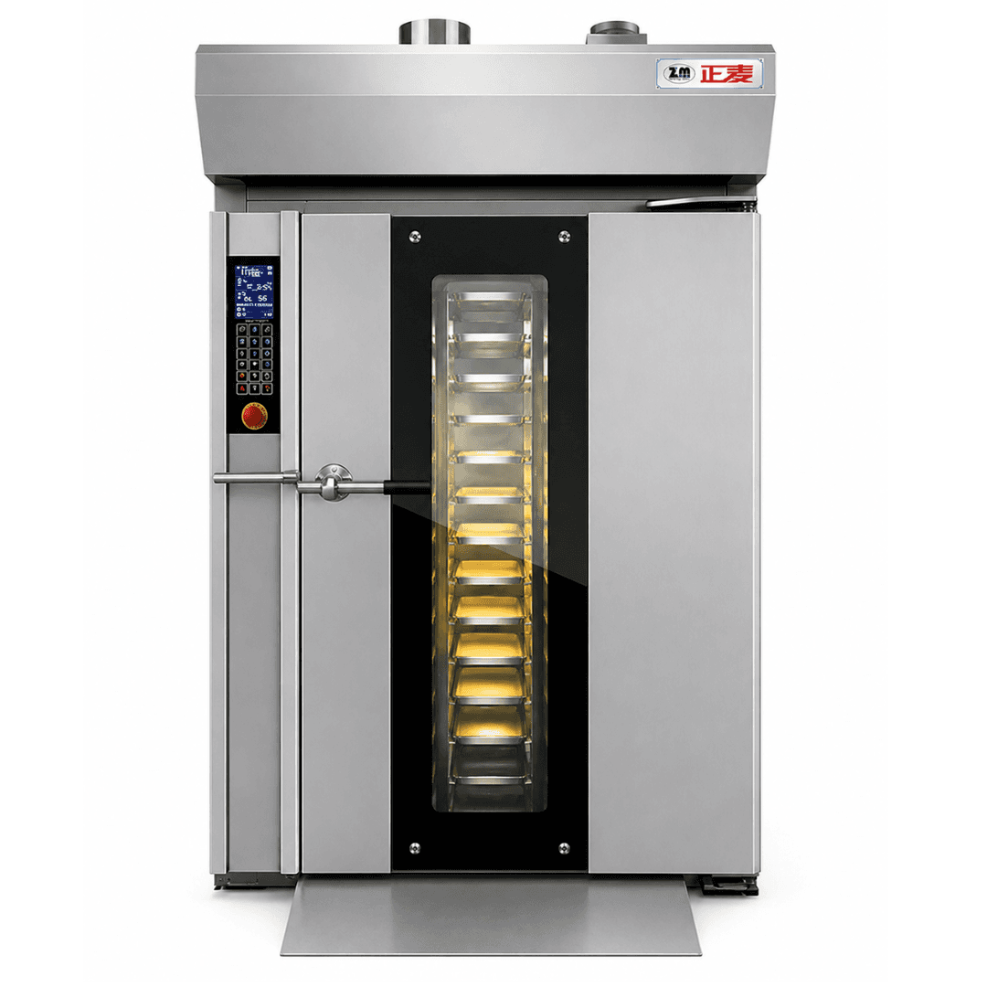 Horno Rotativo a Gas ZMZ-12M – Panel Control Digital – 12 Bandejas – 380V – 2.2 kW