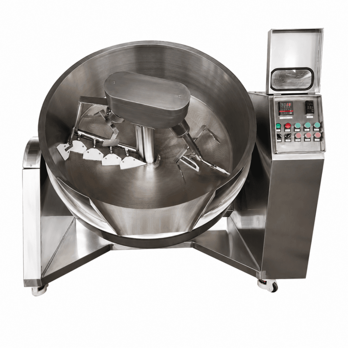 Tilting Kettle / Tilting Cooking Pan 200 L with Electric Heating, Electric Tilting, Mixer - FULL