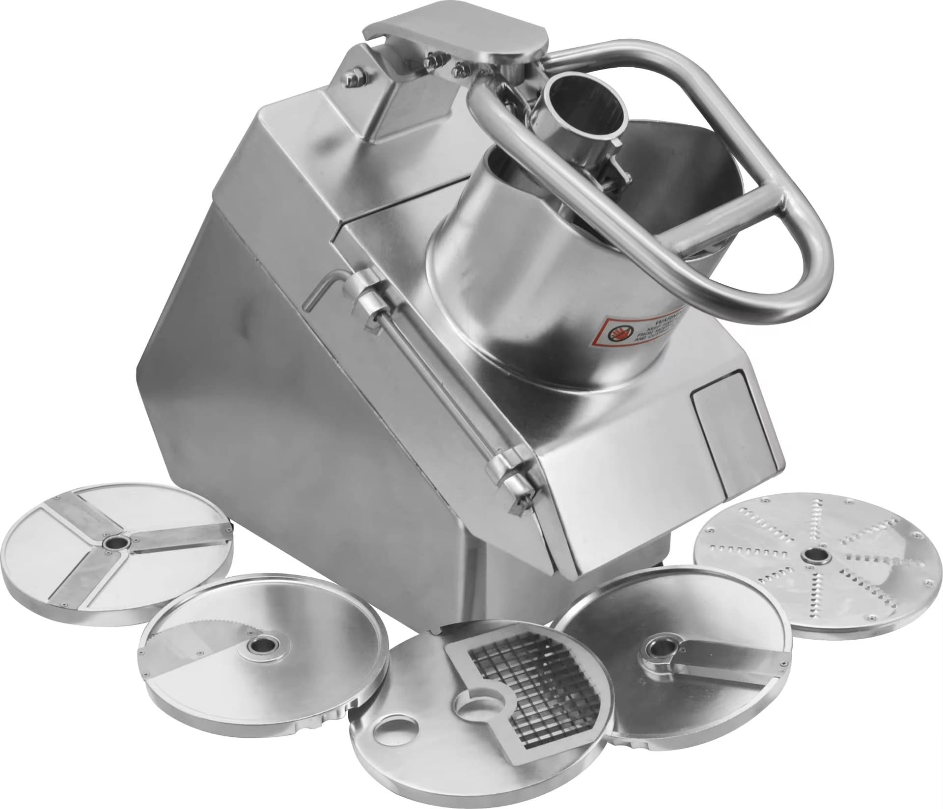 Cortador de Vegetales Multifuncional Comercial con Disco de 205mm y 5 Cuchillas | 350W WED-QC205