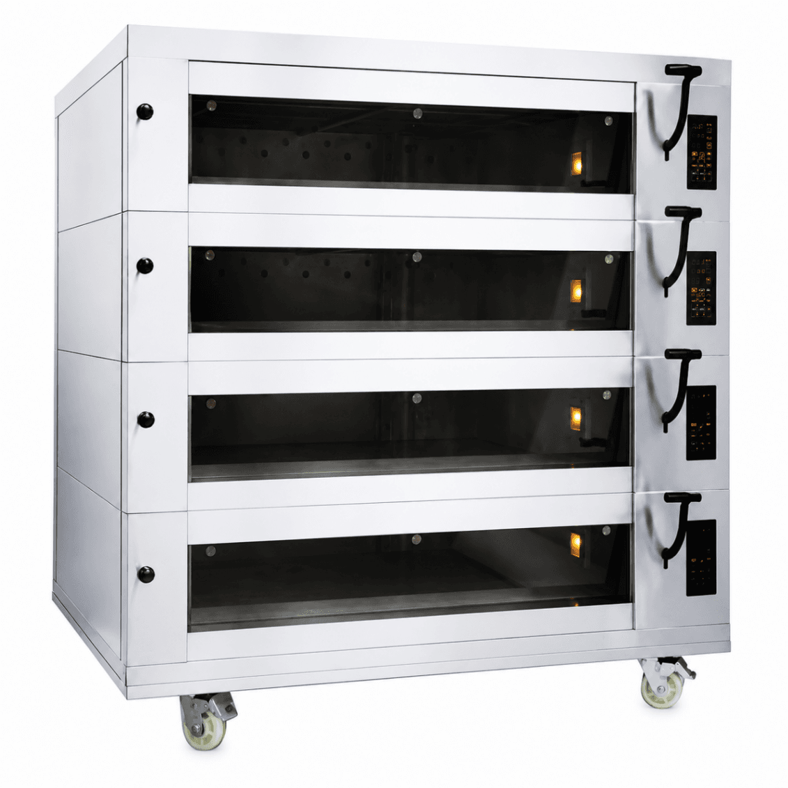 Horno Eléctrico Piso Estilo Europeo 4 Cámaras 12 Bandejas Vapor, Piedra y Campana S-E403F - FULL
