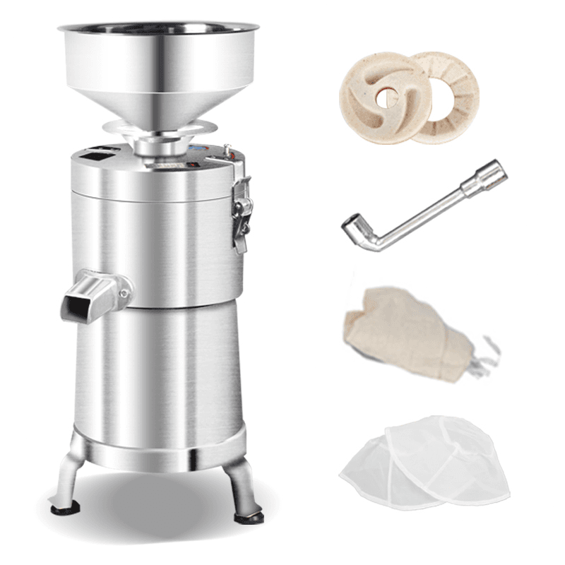 Máquina Eléctrica Comercial para Leche de Soja y Molino de Granos Serie Doble Salida | 1100W 25kg/h