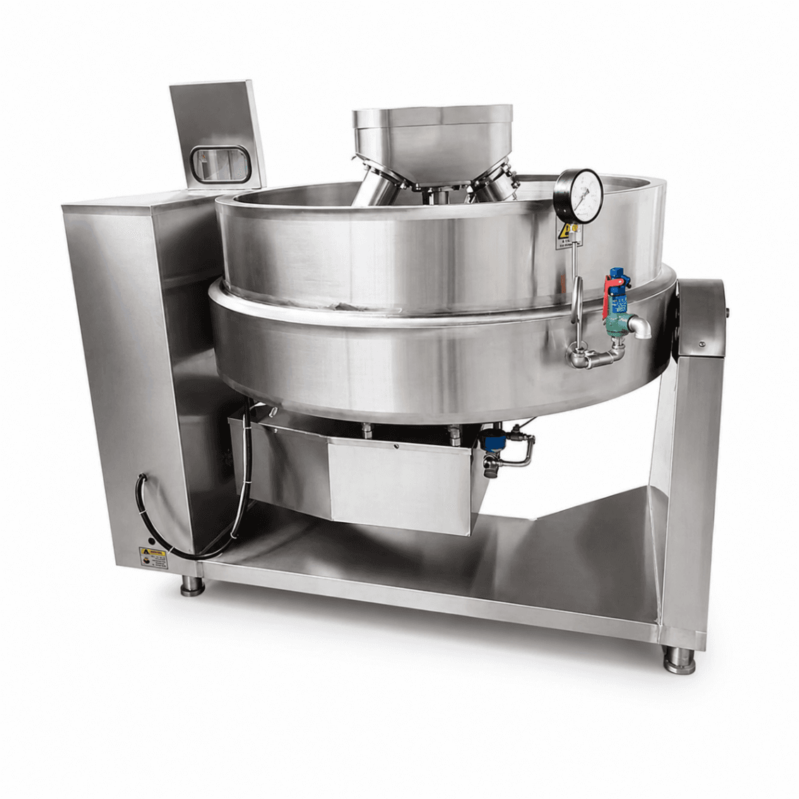Sarten Volcable 600 Lts a Vapor Vuelco Hidraulico Mixer Planetario - BASICO