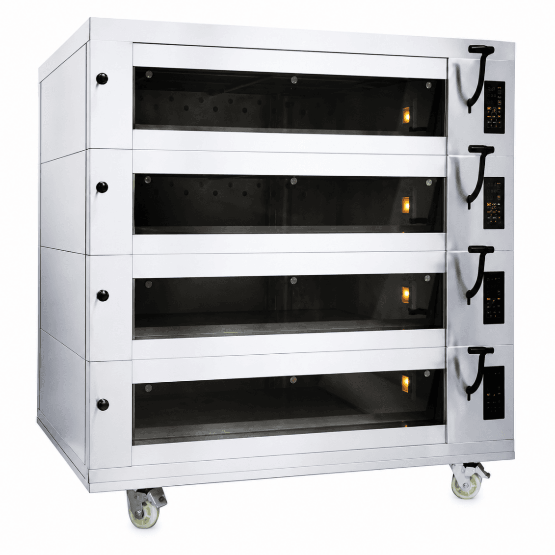 Horno Eléctrico de Piso Estilo Europeo 4 Cámaras 12 Bandejas 400×600mm S-E403 - ESTÁNDAR