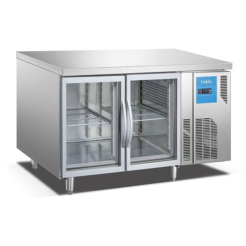 Bancada Refrigerada Comercial GN 1/1 com Portas de Vidro | Frio Positivo Dixell e R290 TG14L2G