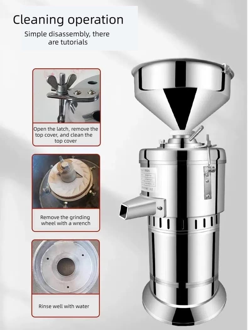 Máquina Comercial Eléctrica para Mantequilla de Maní y Cremas de Frutos Secos | 1100W 15kg/h TYPE-10