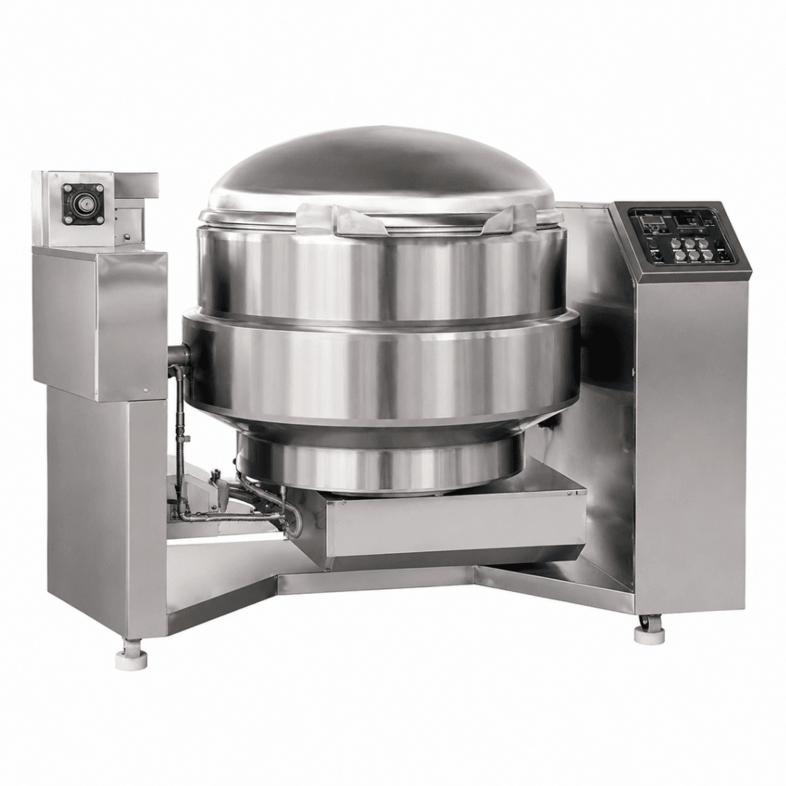 Sarten Volcable 600 Lts Electrica Vuelco Electrico con Valvula Lateral y Tapa Electrica Mixer - FULL