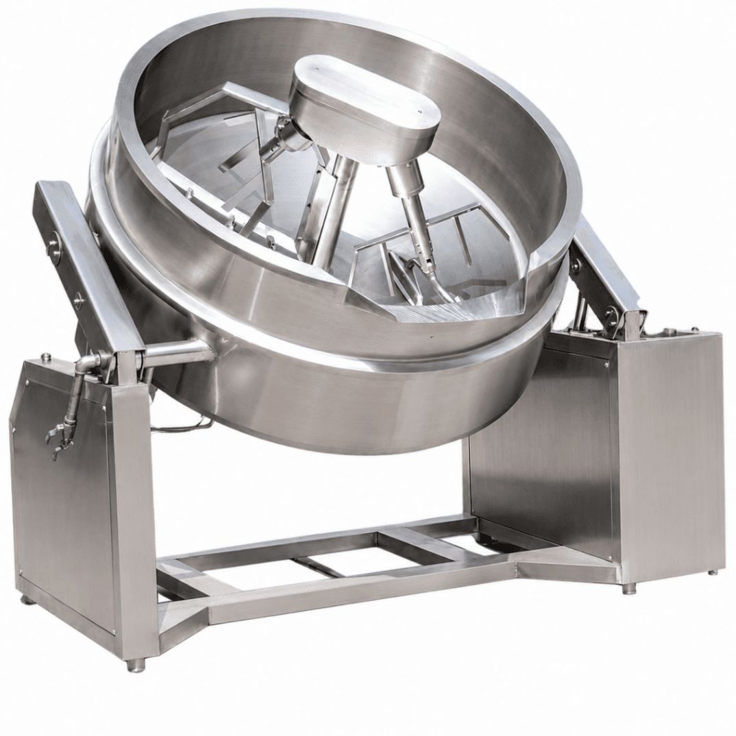 Sarten Volcable 400 Lts a Gas Indirecta Vuelco Hidraulico Mixer Planetario - BASICO