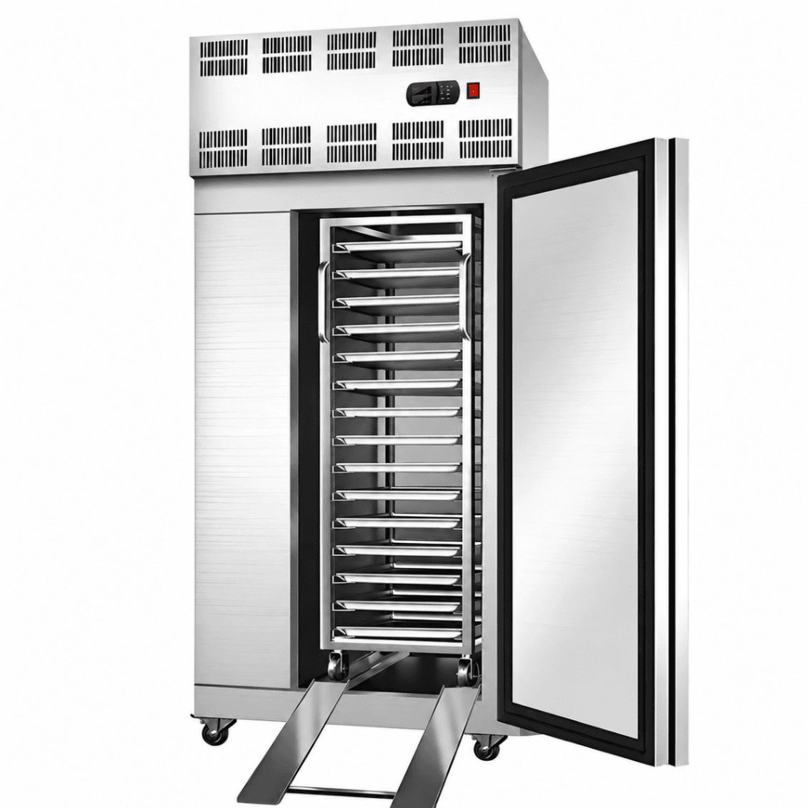 Congelador Rápido Industrial de 10 Bandejas con Carro y 420L | -35 a -45°C GDBY40-10PUT