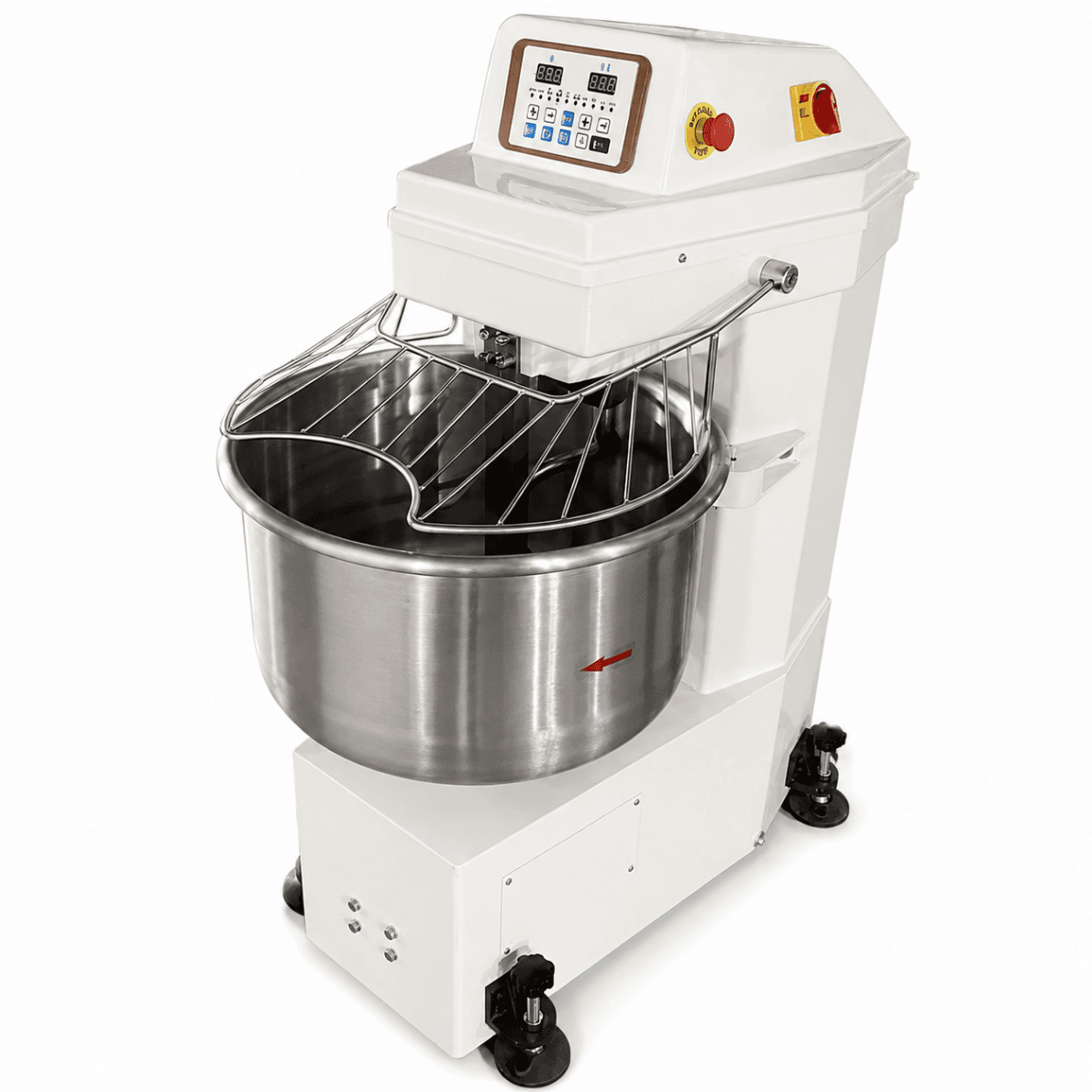 Amasadora Espiral Industrial 80kg de Masa para Panadería | 50kg de Harina y Cuba de 100L S1-50M
