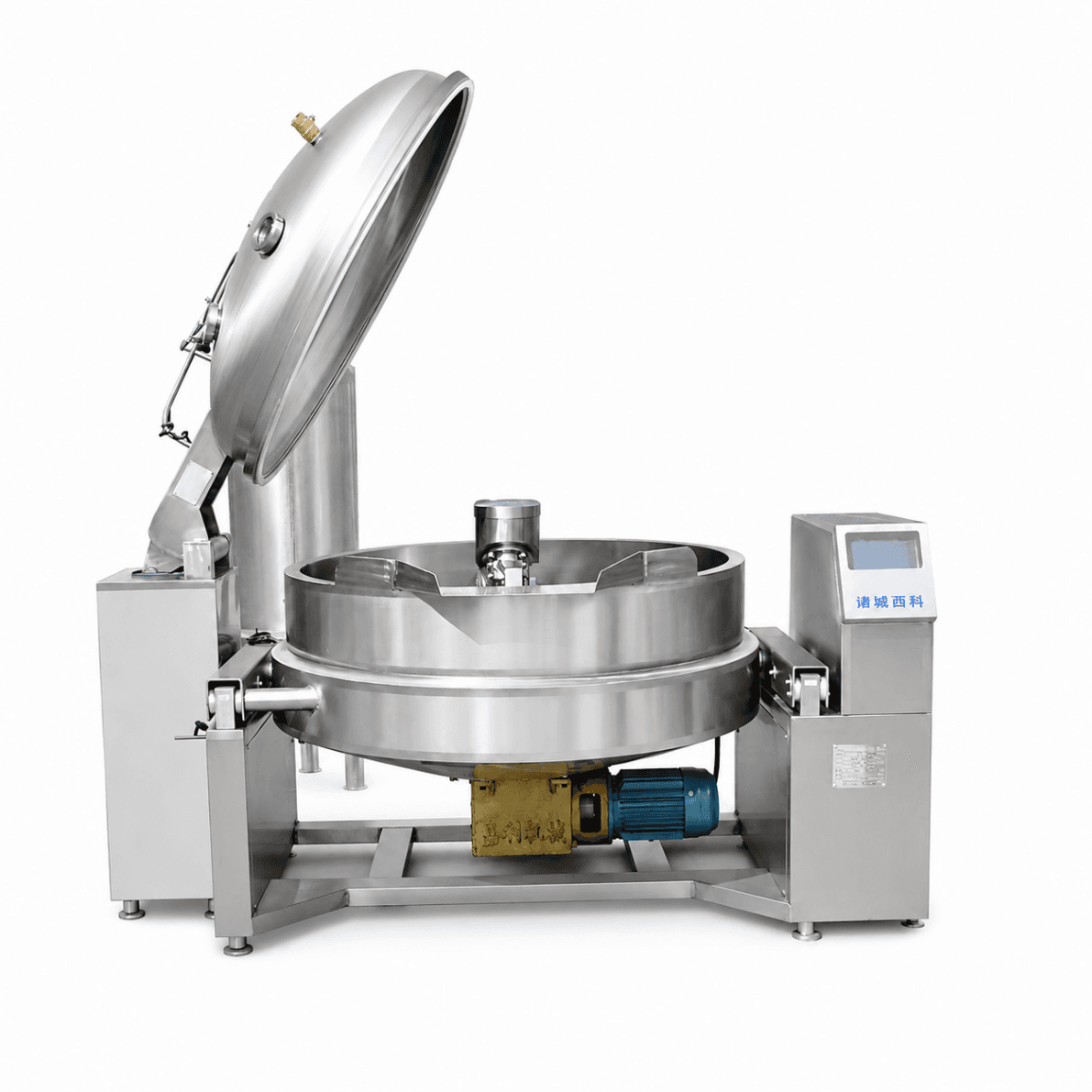 600 L Vacuum Tilting Kettle/Pan with Hydraulic Tilt, Planetary Mixer and Touchscreen