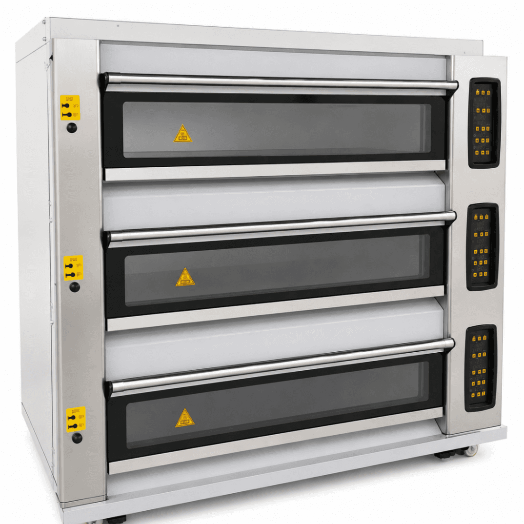Horno Eléctrico de Piso 3 Cámaras 9 Bandejas 400×600mm S-303 - ESTÁNDAR