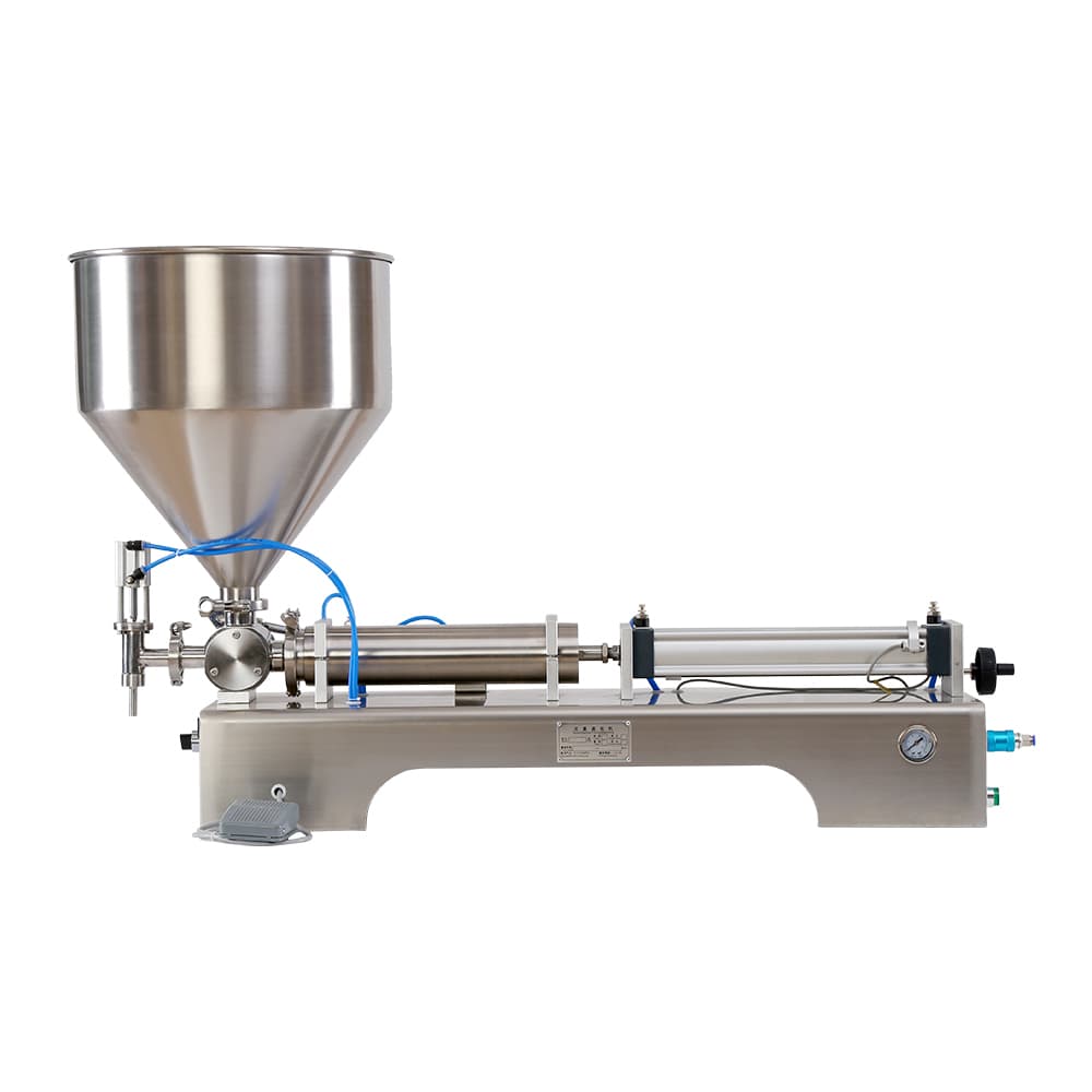 Llenadora Semiautomática Industrial de Pistón 10-100 ml para Líquidos Viscosos y Pastas | 1 Cabezal