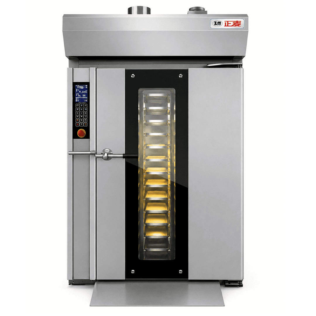 Horno Rotativo Diésel ZMZ-12M – Panel Control Digital – 12 Bandejas – 380V – 2.2 kW