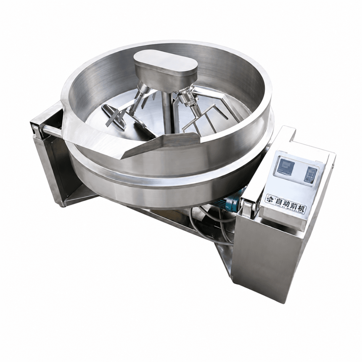 Tilting Kettle / Tilting Cooking Pan 400 L with Electric Heating, Electric Tilting and Mixer - BASIC
