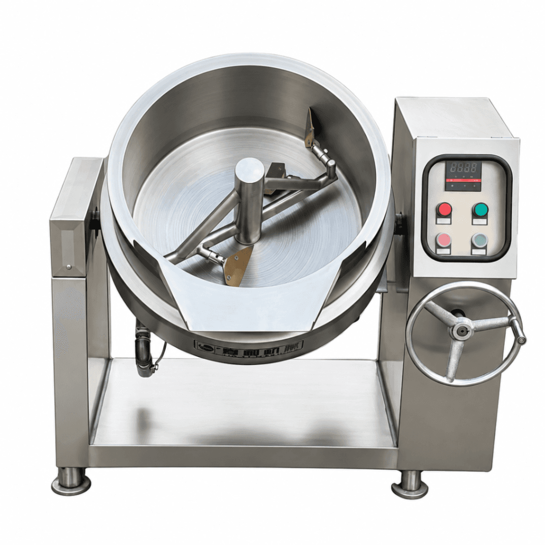Marmita Basculante/Sartén Volcable 50L Gas Indirecta Vuelco Manual Mixer - BÁSICO