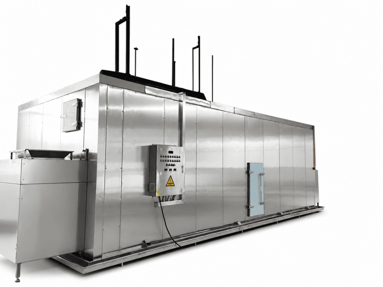 Congelador Espiral Industrial 500kg/h para Alimentos | Sistema Bitzer FSL500
