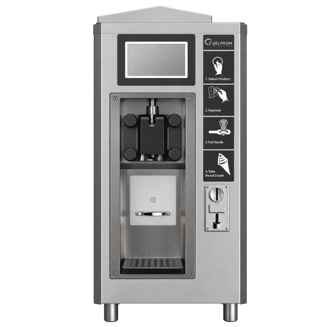 Máquina Profesional de Helado Soft GP100A – Vending de Sobremesa, 1 Sabor