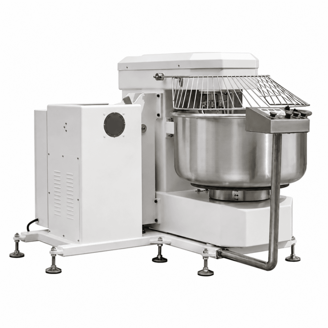 Amasadora Espiral Industrial Basculante Automática 200kg de Masa | 125kg de Harina y Cuba de 250L S-